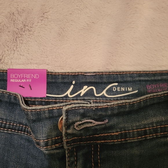 INC Relaxed Regular Fit Boyfriend Jeans Size 16 - Picture 3 of 7